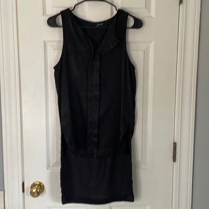 XS Ro & De Silky Black Tunic